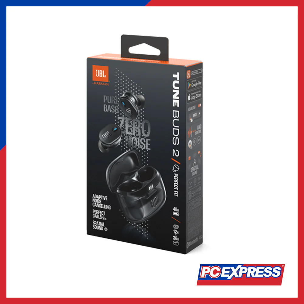 JBL Wave Buds 2 True Wireless Noise Cancelling Earbuds - Black (Ghost Edition) - Image 7