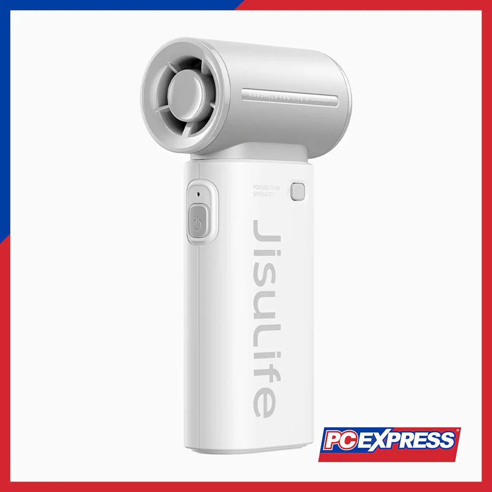 JISULIFE 9 3600 mAh Handheld Fan - Light Gray