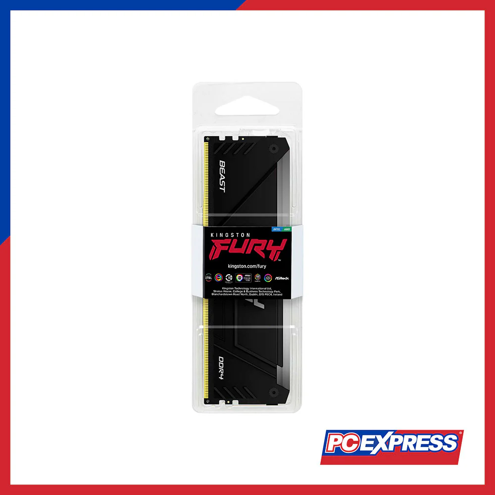 KINGSTON 16GB DDR4 3600MHz FURY Beast RGB (KF436C18BB2A/16) Desktop Memory - Black - Image 3