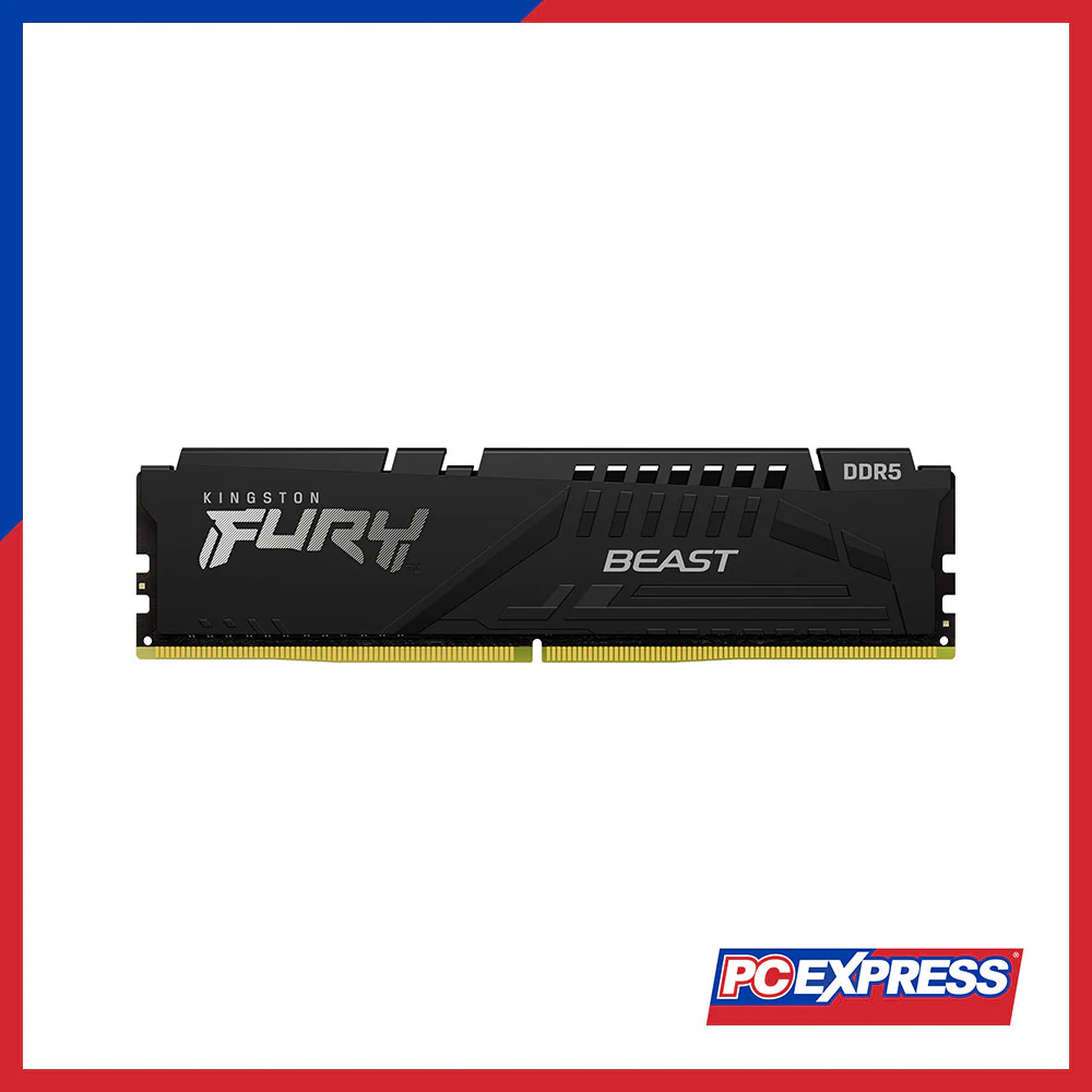KINGSTON 16GB DDR5 6000MT/s FURY™ Beast (1x 16GB) (KF560C30BBE-16) Desktop Memory - Black