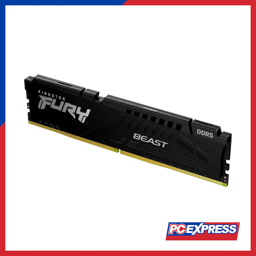 KINGSTON 16GB DDR5 6000MT/s Fury Beast (1x 16GB) (KF560C36BBE2-16) CL36 UDIMM Memory - Black - Image 2