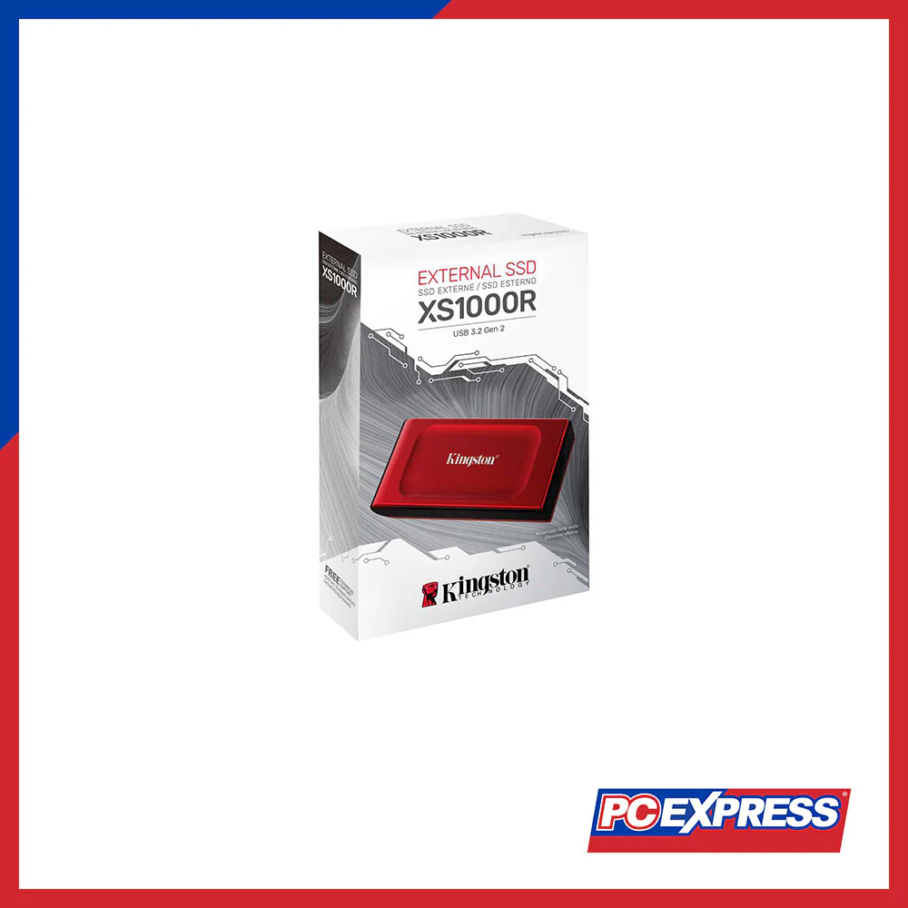 KINGSTON 1TB XS1000 (SXS1000R/1000G) Portable External Solid State Drive (Red) - Image 3