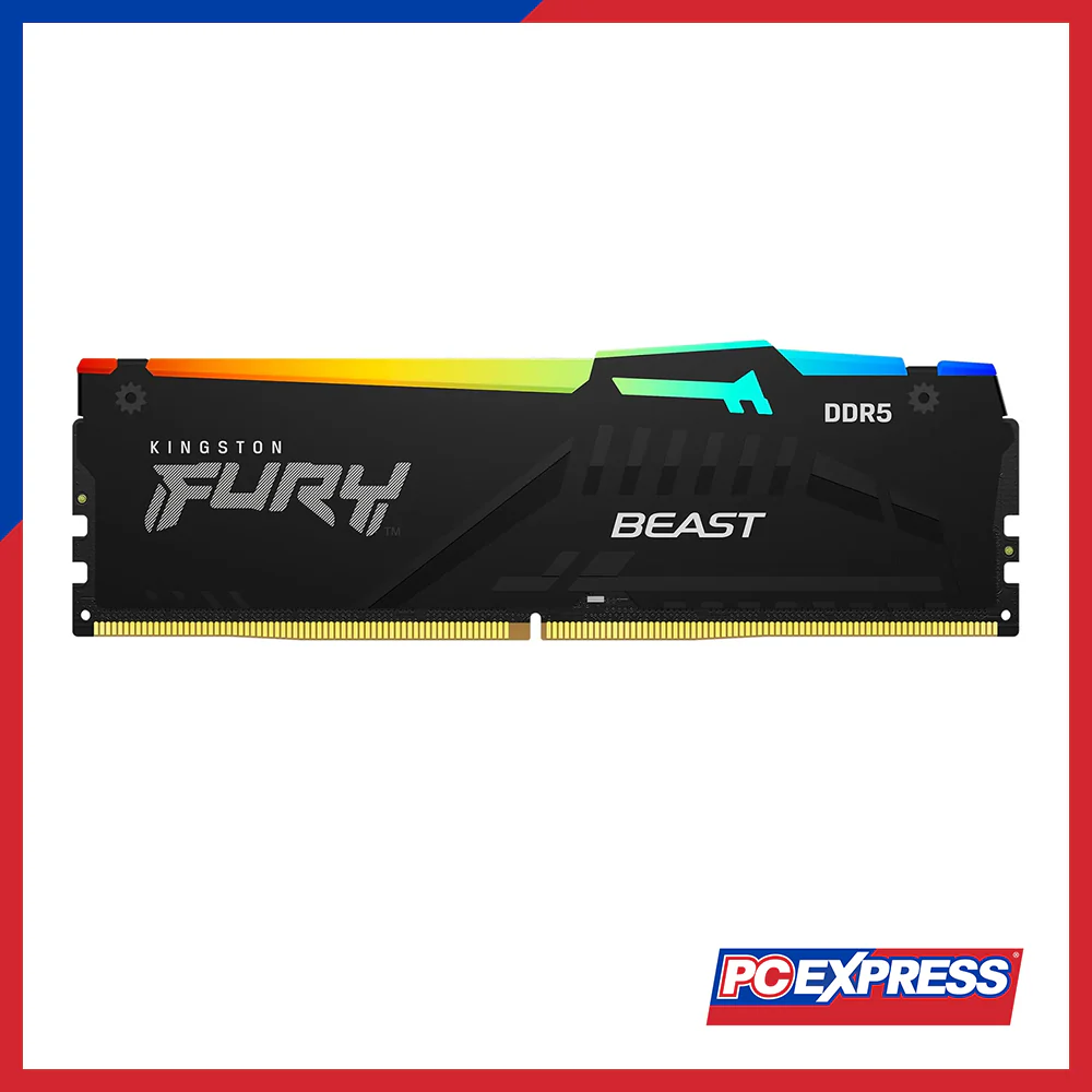 KINGSTON Fury Beast 16GB (1X16GB) (KF560C40BBA-16) 6000MT/S RGB DDR5 UDIMM Memory - Black