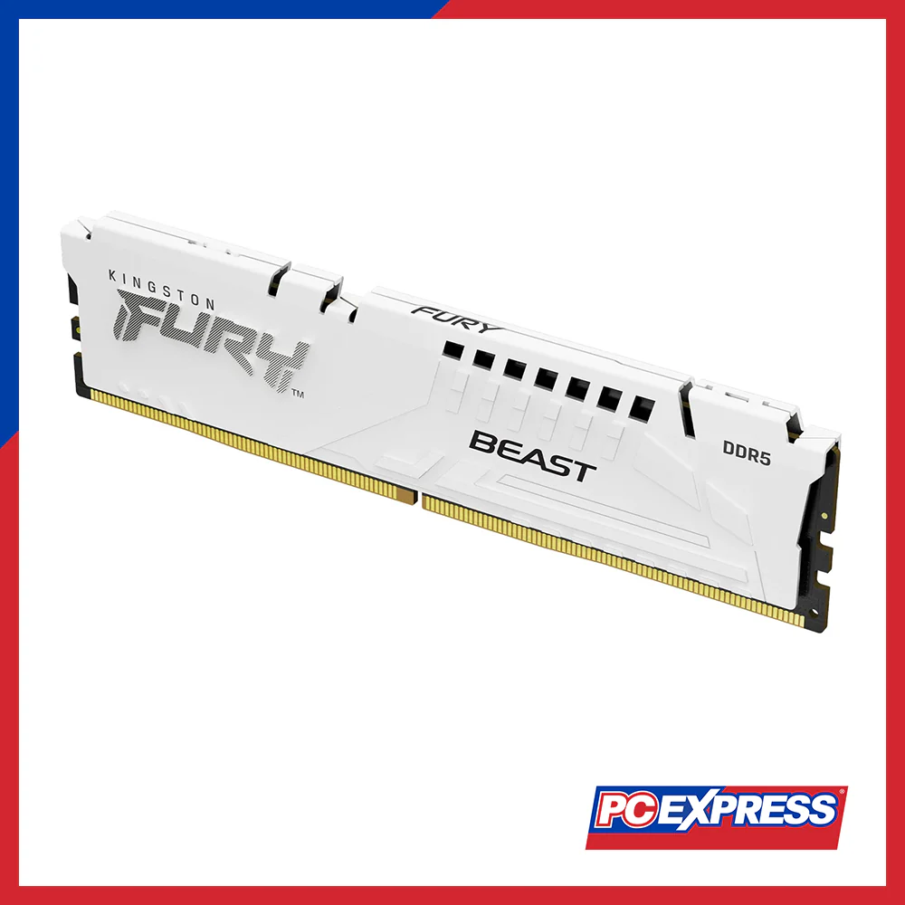 KINGSTON Fury Beast 16GB (1X16GB) (KF560C40BW-16) 6000MT/S DDR5 UDIMM Memory - White