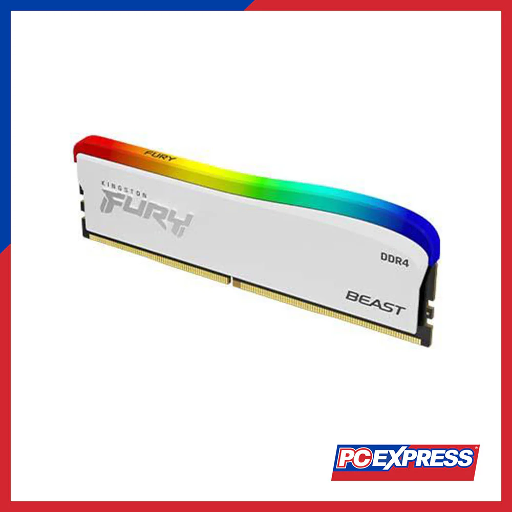KINGSTON FURY™ Beast 8GB DDR4 3600MHz RGB Memory - White - Image 2