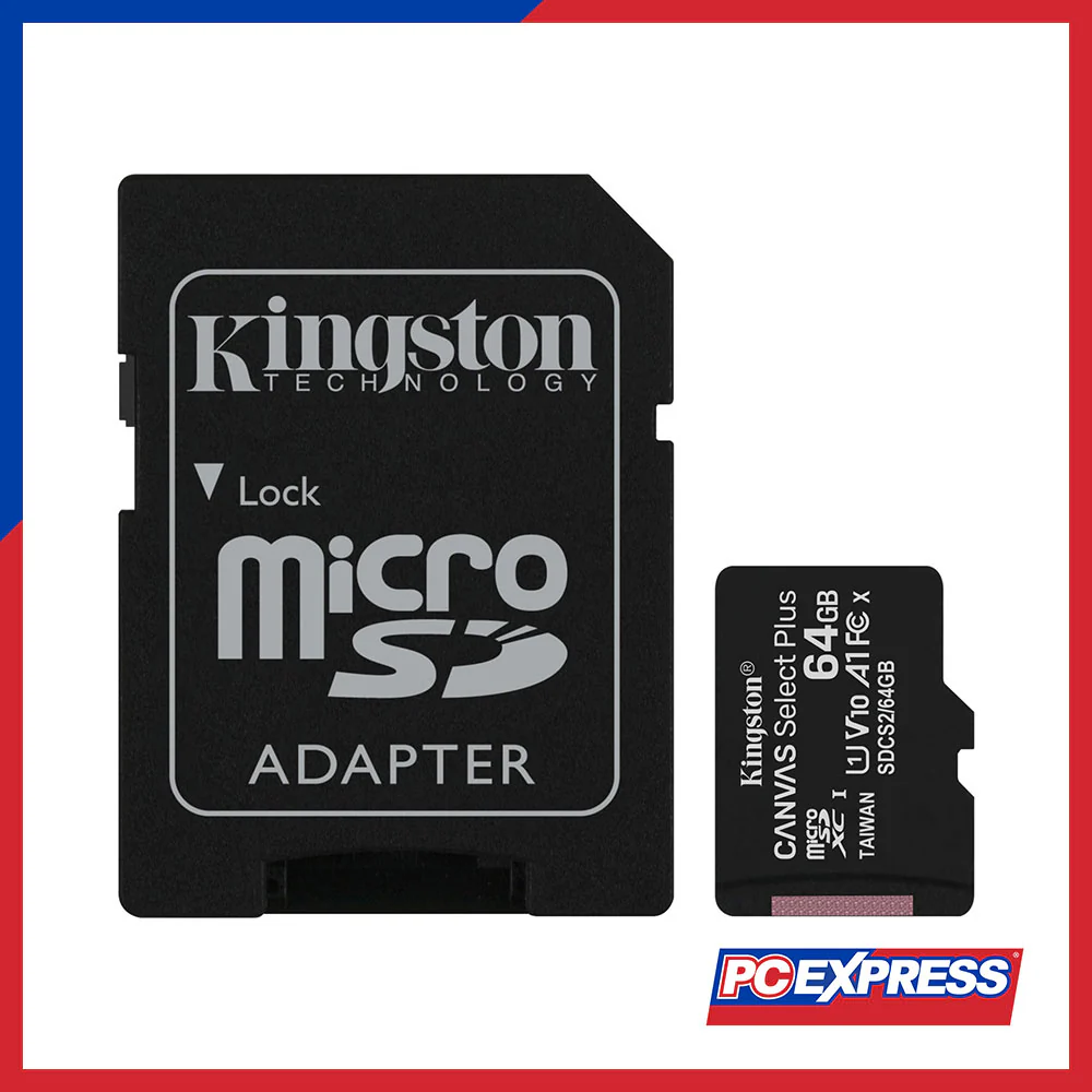 KINGSTON Micro-SD 64GB CL10 with Adapter