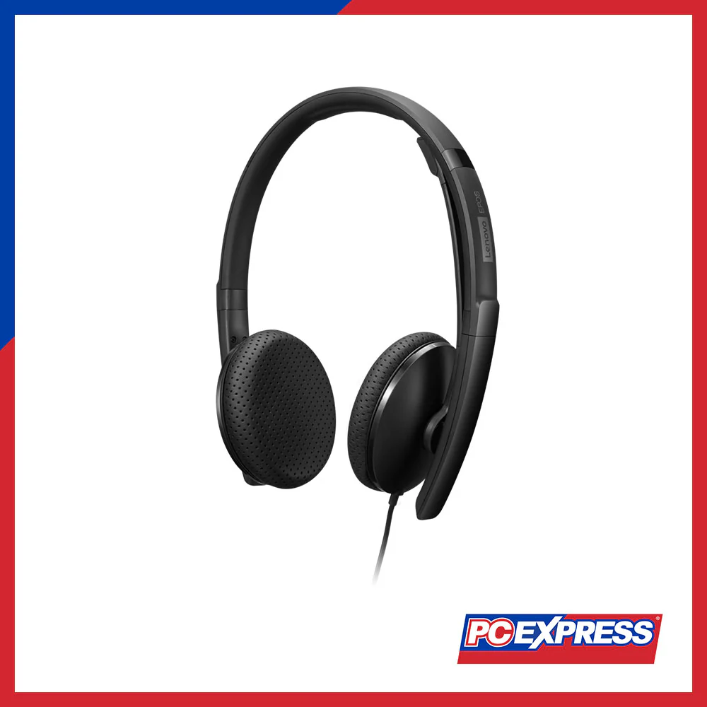 LENOVO Wired VoIP Headset (4XD1M45626) - Black - Image 2