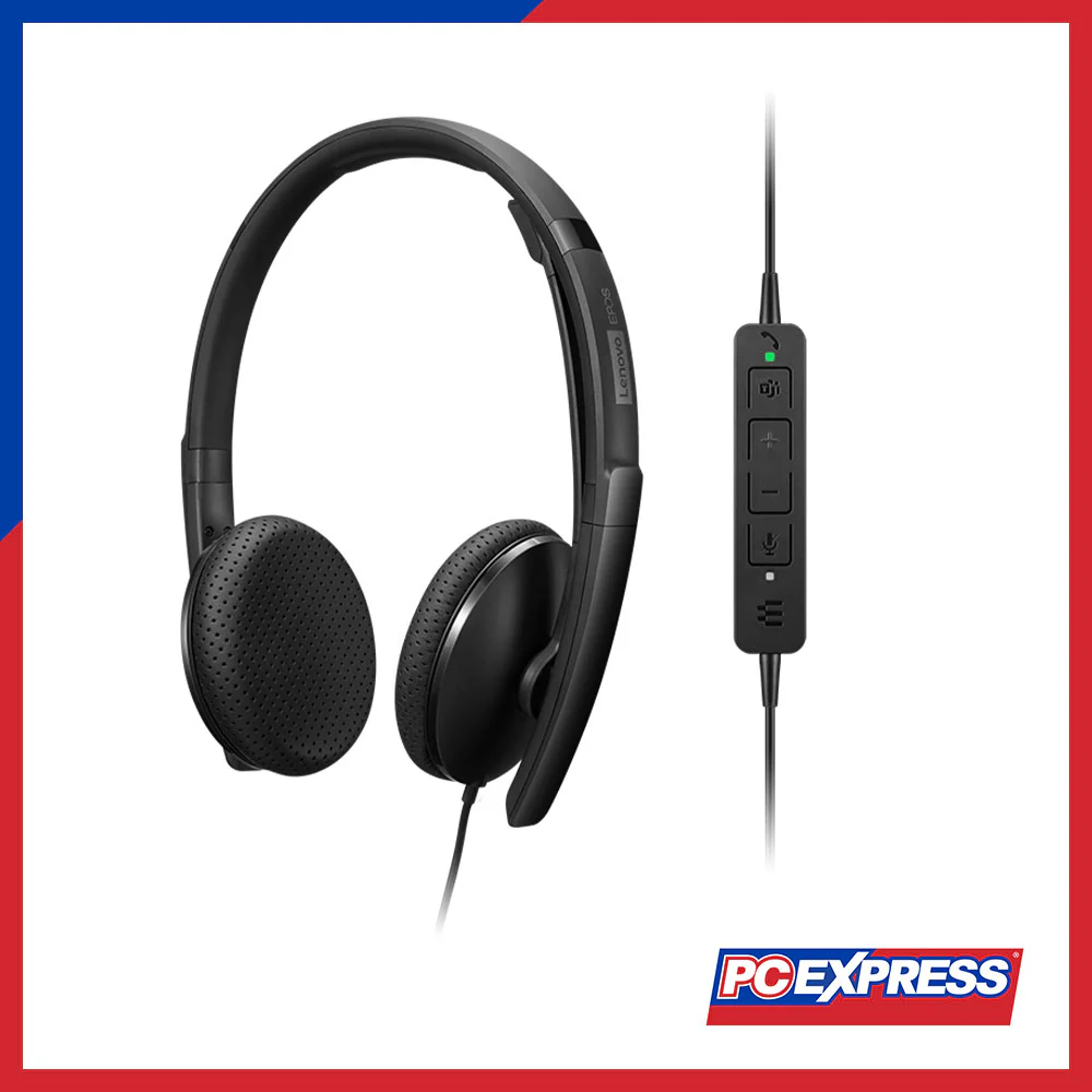 LENOVO Wired VoIP Headset (4XD1M45626) - Black - Image 4