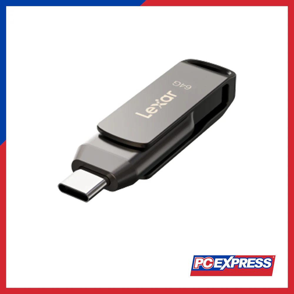 LEXAR 64GB JumpDrive Dual Drive D400 (LJDD400064G-BNQNG) USB 3.2 Type-C™ - Image 2