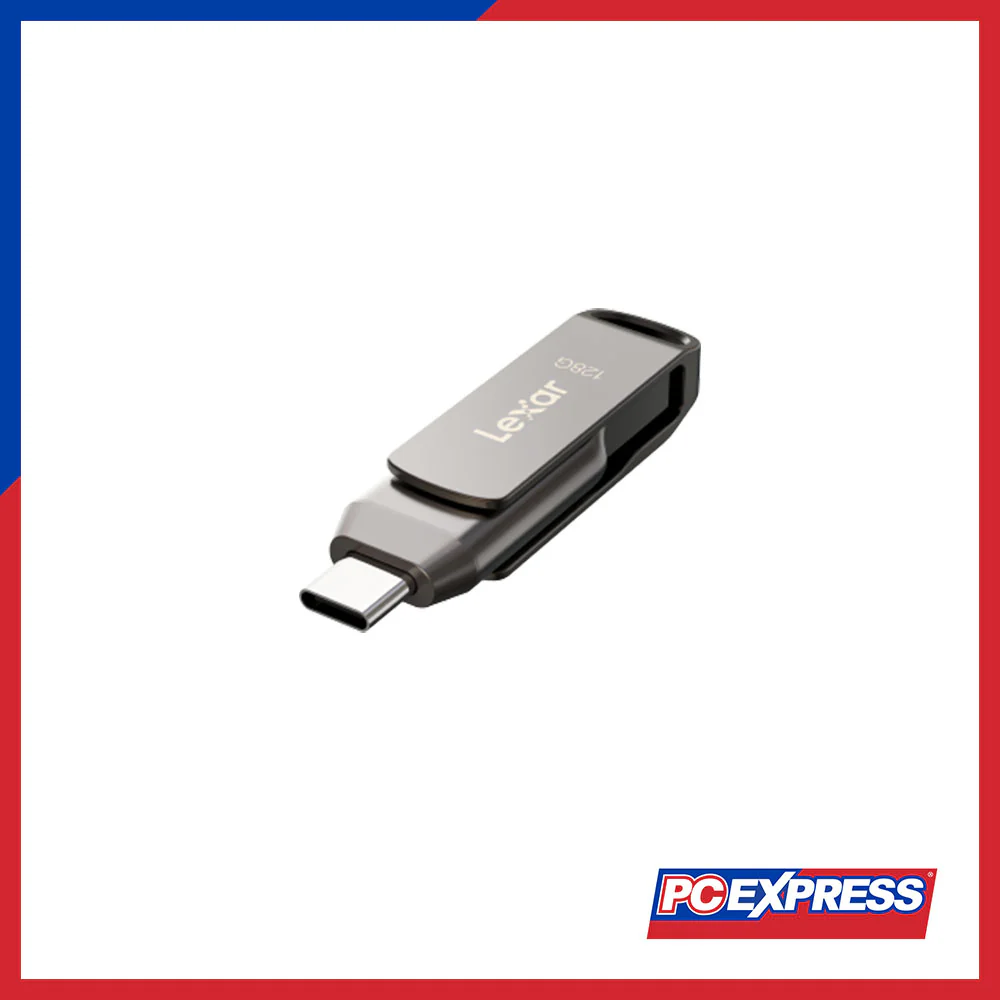 LEXAR JumpDrive D400 USB 3.1 Type-C OTG Flash Drive - Titanium - Image 2
