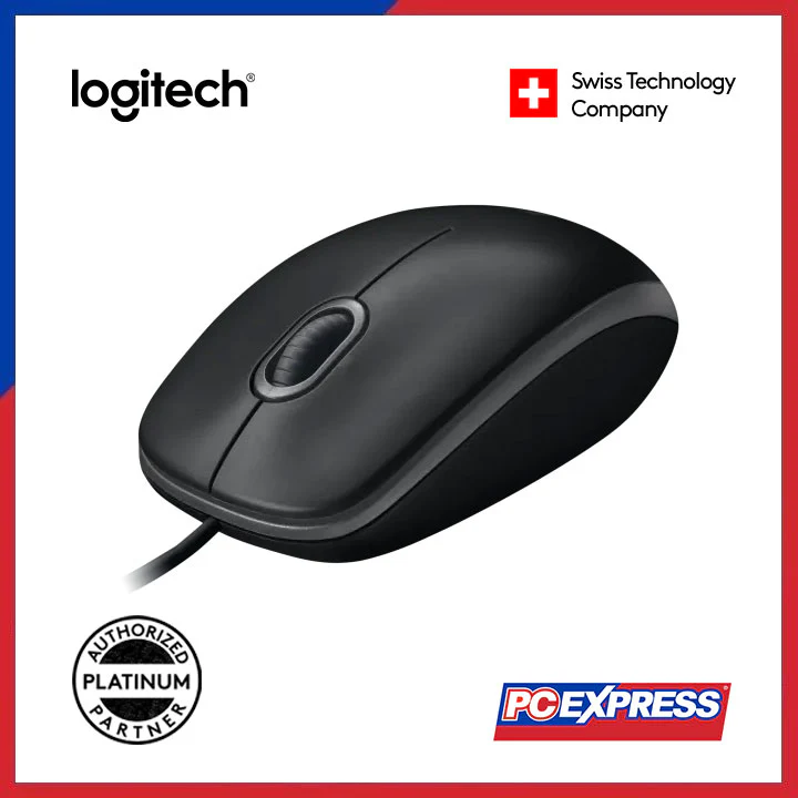 LOGITECH B100 OPTICAL USB Mouse (Black) - Image 3