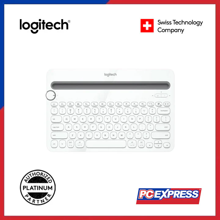 LOGITECH K480 Multi-Device Bluetooth Wireless Keyboard (White)