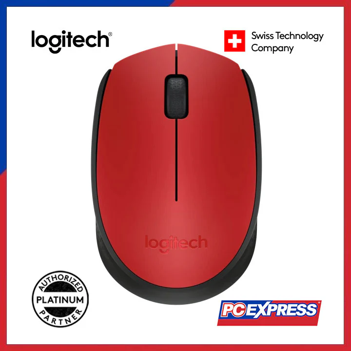 LOGITECH M171 Wireless Mouse (Red)
