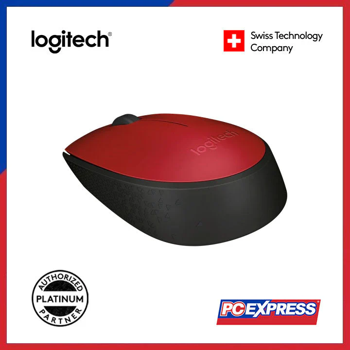 LOGITECH M171 Wireless Mouse (Red) - Image 4