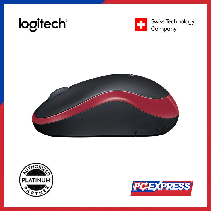LOGITECH M185 Wireless Mouse (Red) - Image 3