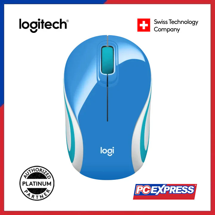 LOGITECH M187 MINI Wireless Mouse (Blue)