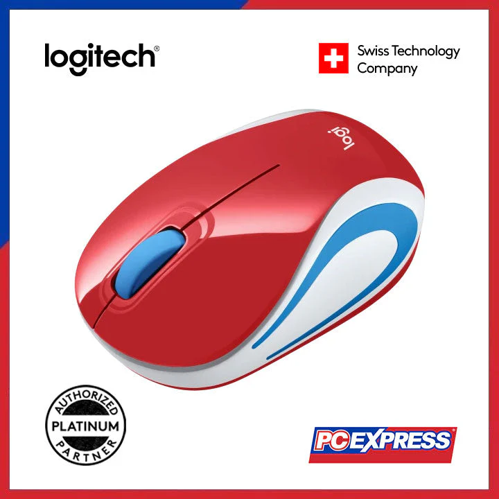 LOGITECH M187 MINI Wireless Mouse (Red) - Image 2