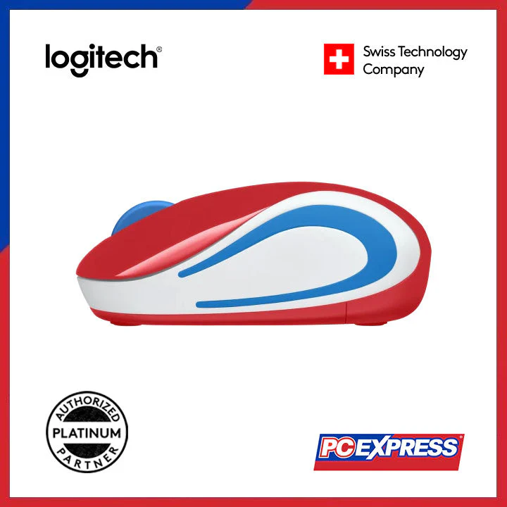 LOGITECH M187 MINI Wireless Mouse (Red) - Image 4