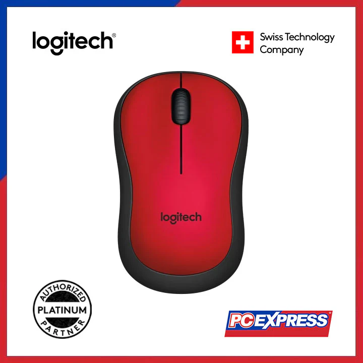 LOGITECH M221 Silent Wireless Mouse (Red)