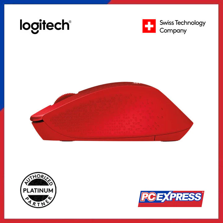 LOGITECH M331 SILENT PLUS Wireless Mouse (Red) - Image 4