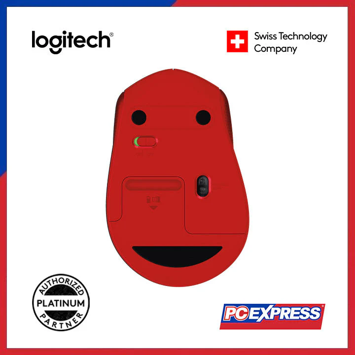 LOGITECH M331 SILENT PLUS Wireless Mouse (Red) - Image 5