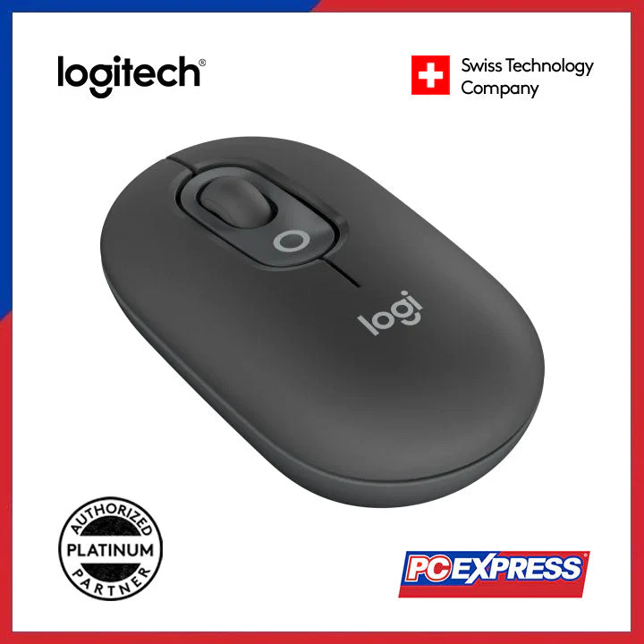 LOGITECH POP Wireless Mouse with Customizable Emoji (Graphite) - Image 2