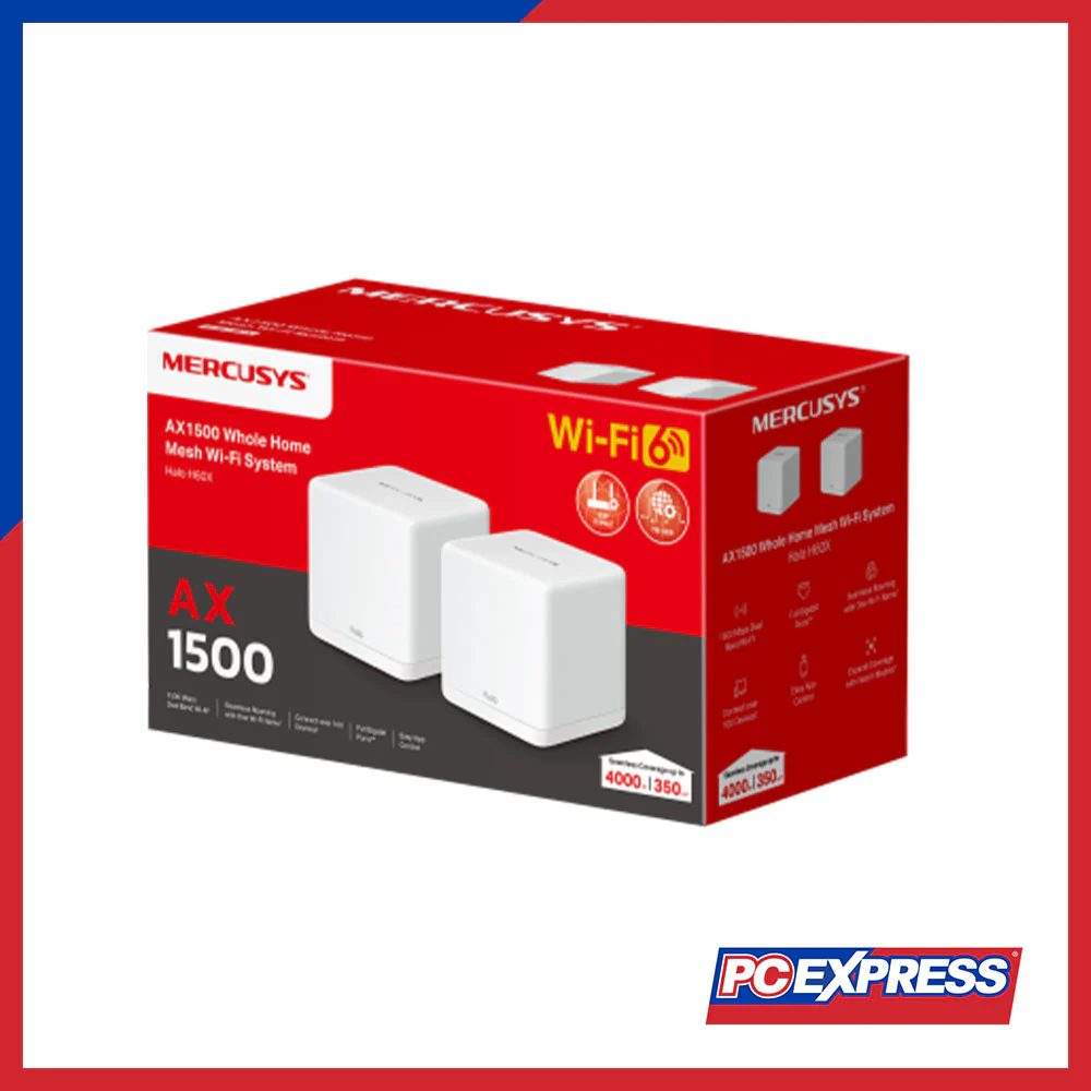 MERCUSYS Halo H60X AX1500 Whole Home Mesh WiFi 6 System (2-Pack) - Image 3