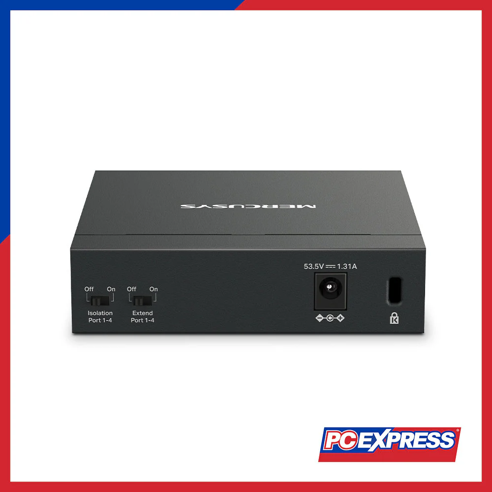 MERCUSYS MS105GP 5-Port Gigabit Desktop Switch with 4-Port PoE+
