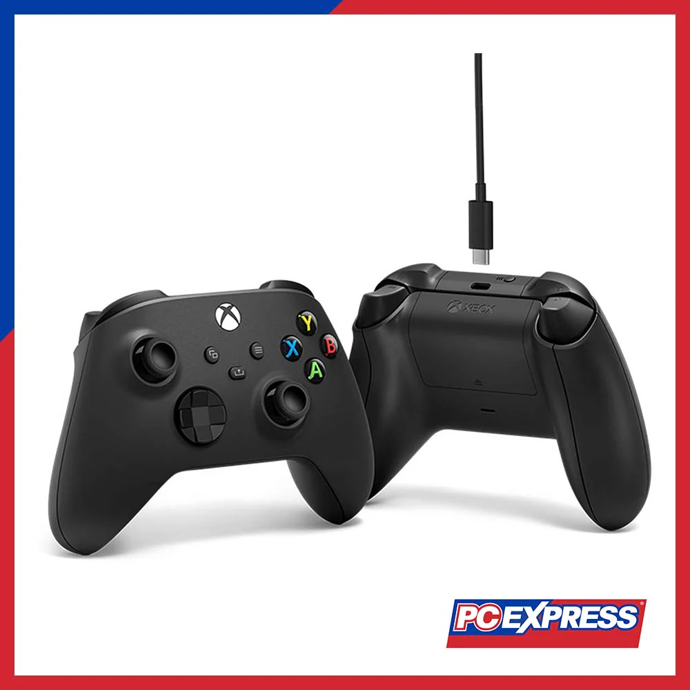Xbox Wireless Controller + USB-C Cable (Carbon Black)