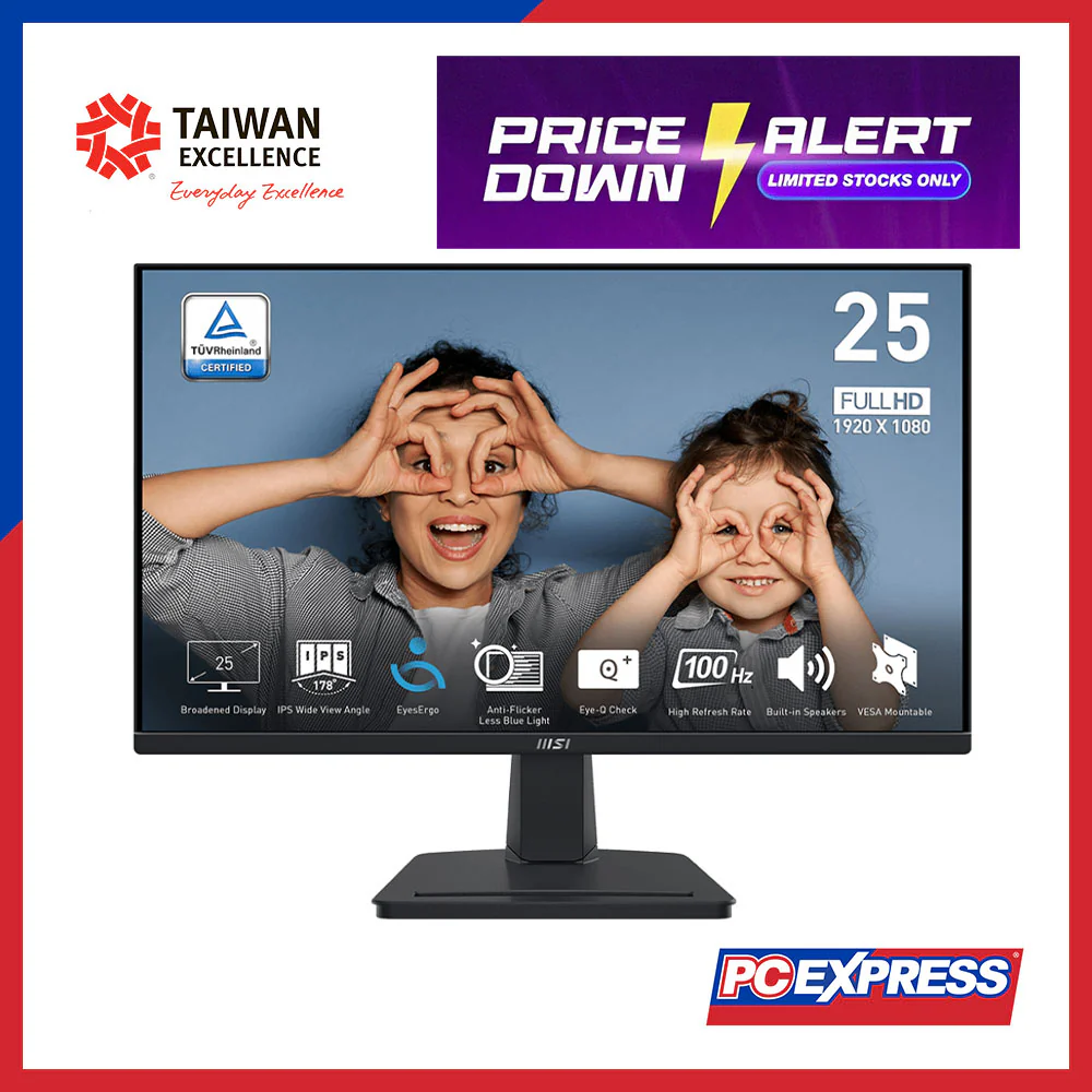 MSI 24.5" MP251 PRO IPS Black Monitor