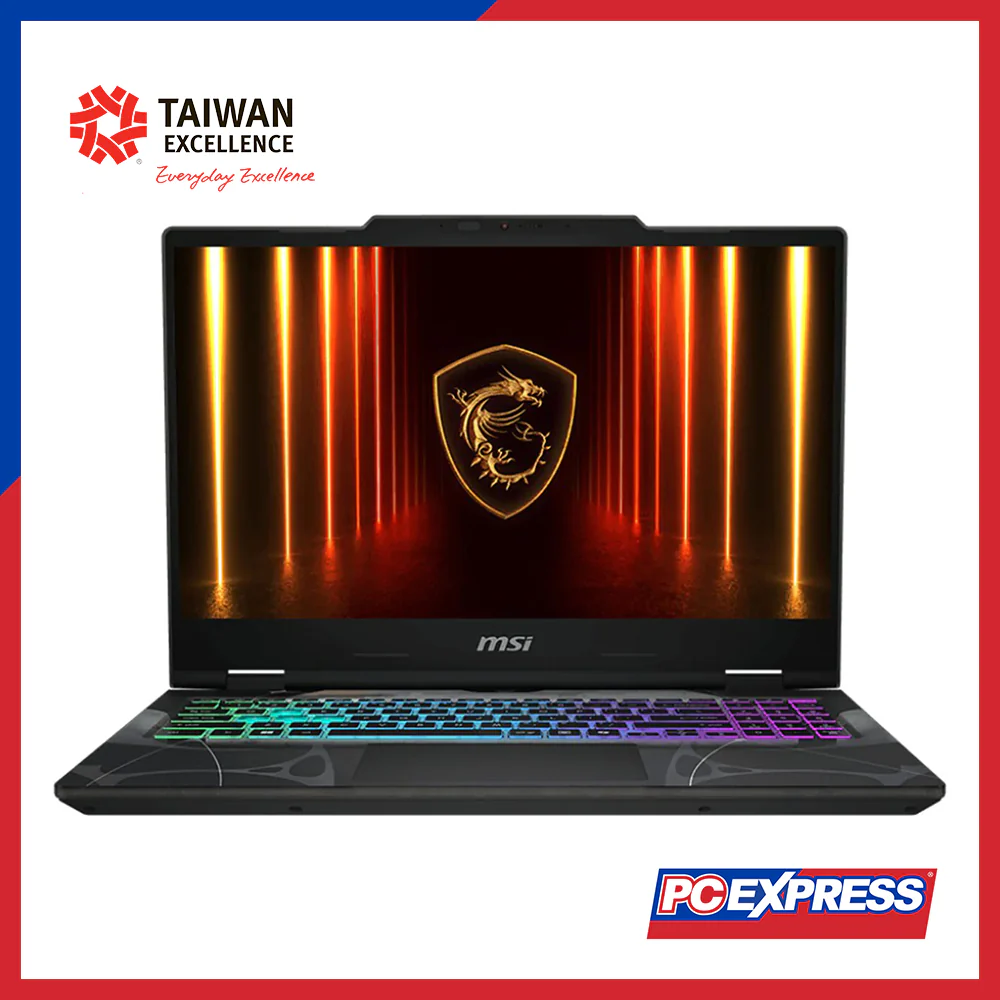 MSI Cyborg 15 (B13WFKG-642PH) GeForce RTX™ 5060 Intel® Core™ i5 Laptop (Translucent Black)