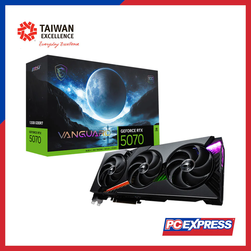 MSI GeForce RTX™ 5070 VANGUARD SOC 12GB GDDR7 192-bit Graphics Card