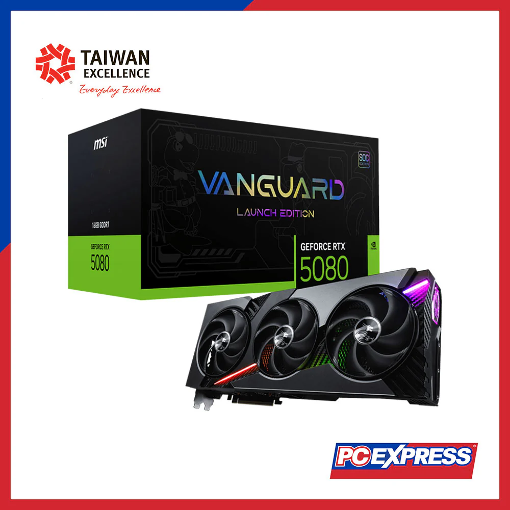 MSI GeForce RTX™ 5080 VANGUARD SOC LAUNCH EDITION 16GB GDDR7 256-bit Graphics Card