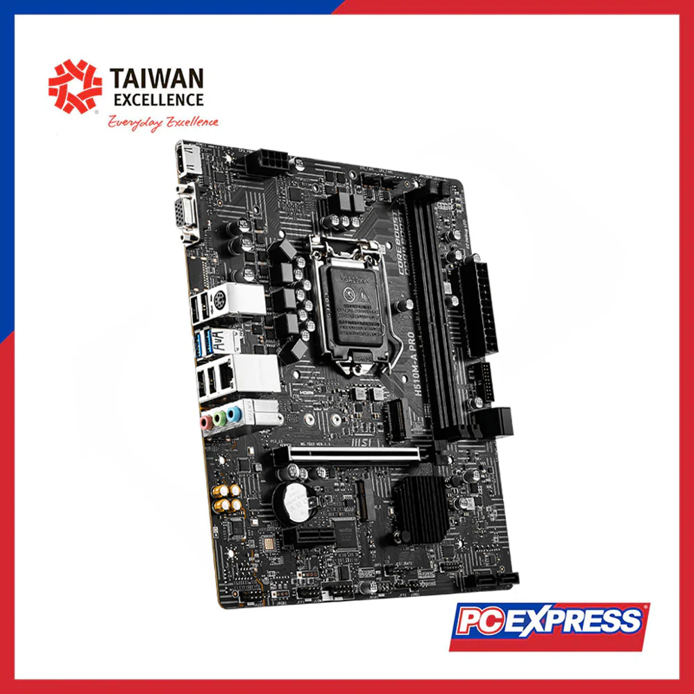 MSI H510M-A PRO MIcro-ATX Motherboard - Image 2