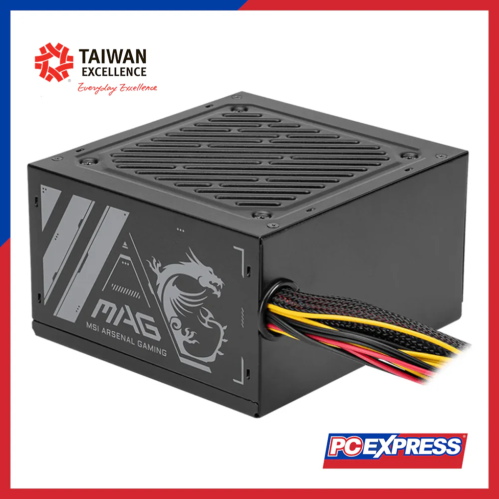 MSI MAG A500N-H 500W 1200MM Non-Modular Power Supply - Image 2