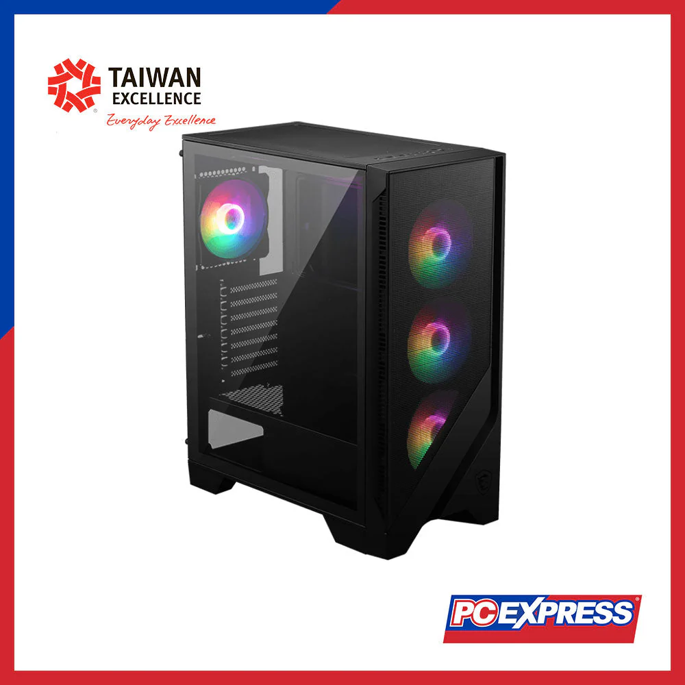 MSI MAG FORGE 120A AIRFLOW Tempered Glass ARGB MId Tower Gaming Chassis - Image 2