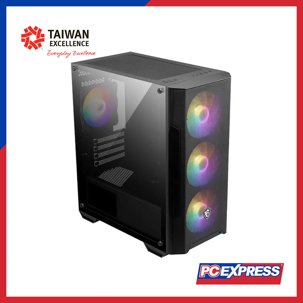 MSI MAG FORGE M100A ARGB Tempered Glass Chassis (Black) - Image 2
