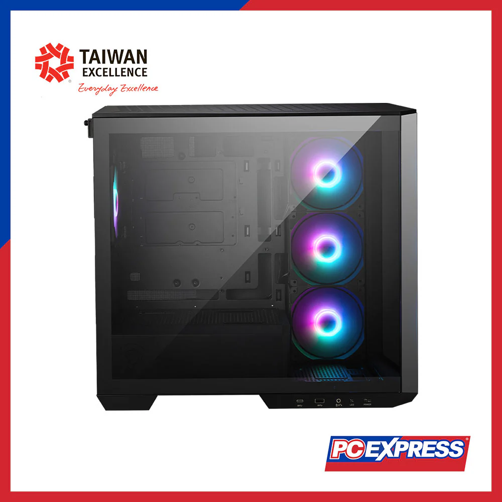 MSI MAG PANO M100R PZ Tempered Glass ARGB Gaming Case - Black - Image 2