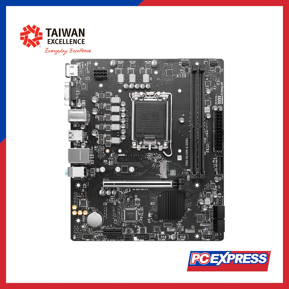 MSI PRO H610M-E DDR4 Micro-ATX Motheboard
