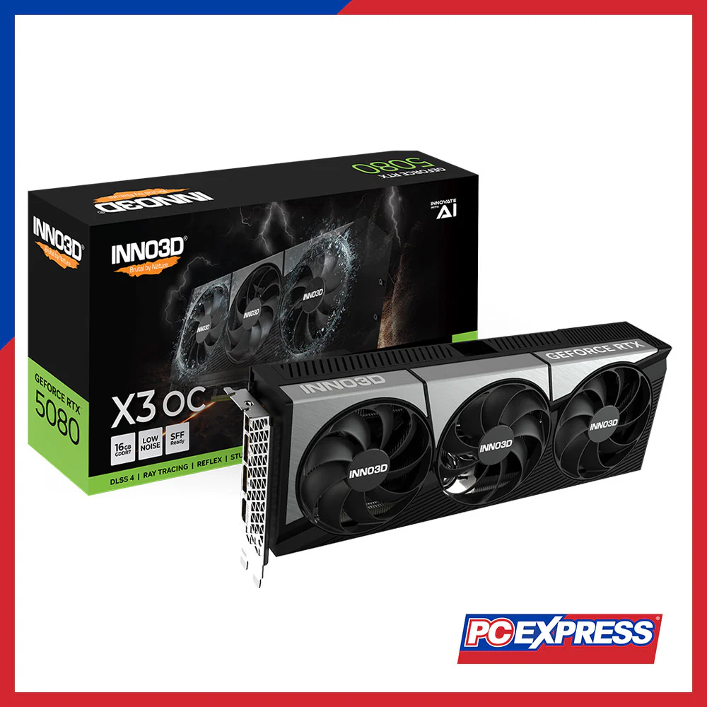 INNO3D GeForce RTX™ 5080 X3 OC 16GB GDDR7 256-bit Graphics Card
