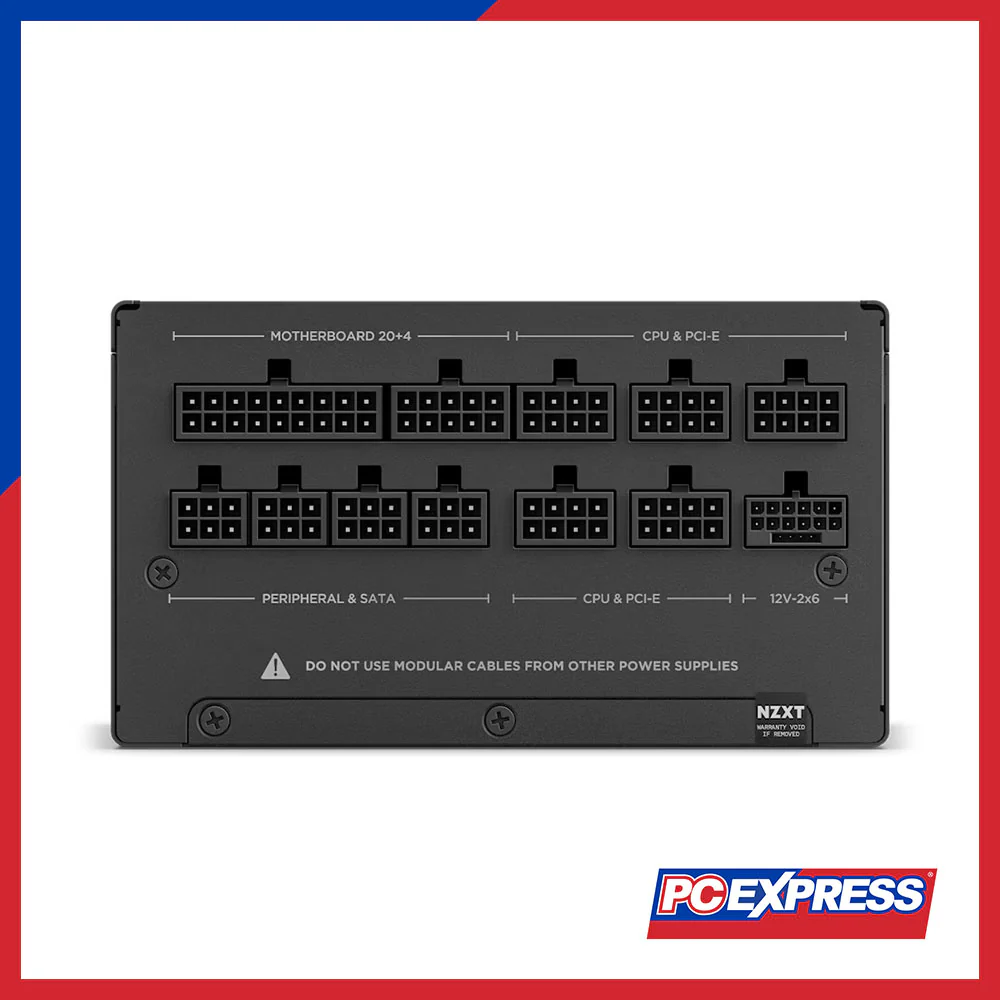 NZXT C1000 1000W 80+ Gold ATX 3.1 Fully Modular Power Supply (Black) - Image 9