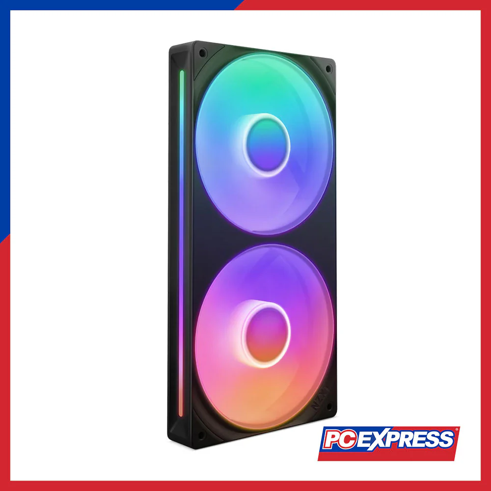 NZXT F240 RGB Core Double Pack Single-Frame Fan Unit (Black)
