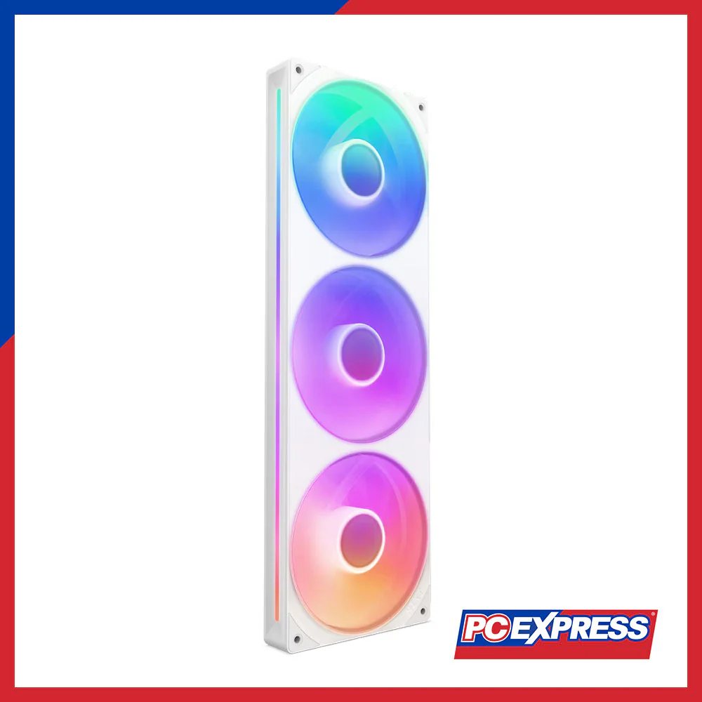 NZXT F360 RGB Core Triple Pack Single-Frame Fan Unit (White)