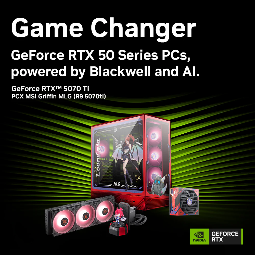 PCX GFH GRIFFIN MLG (R9-5070Ti) GeForce RTX™ 5070 Ti AMD Ryzen™ 9 Gaming Desktop - Image 2