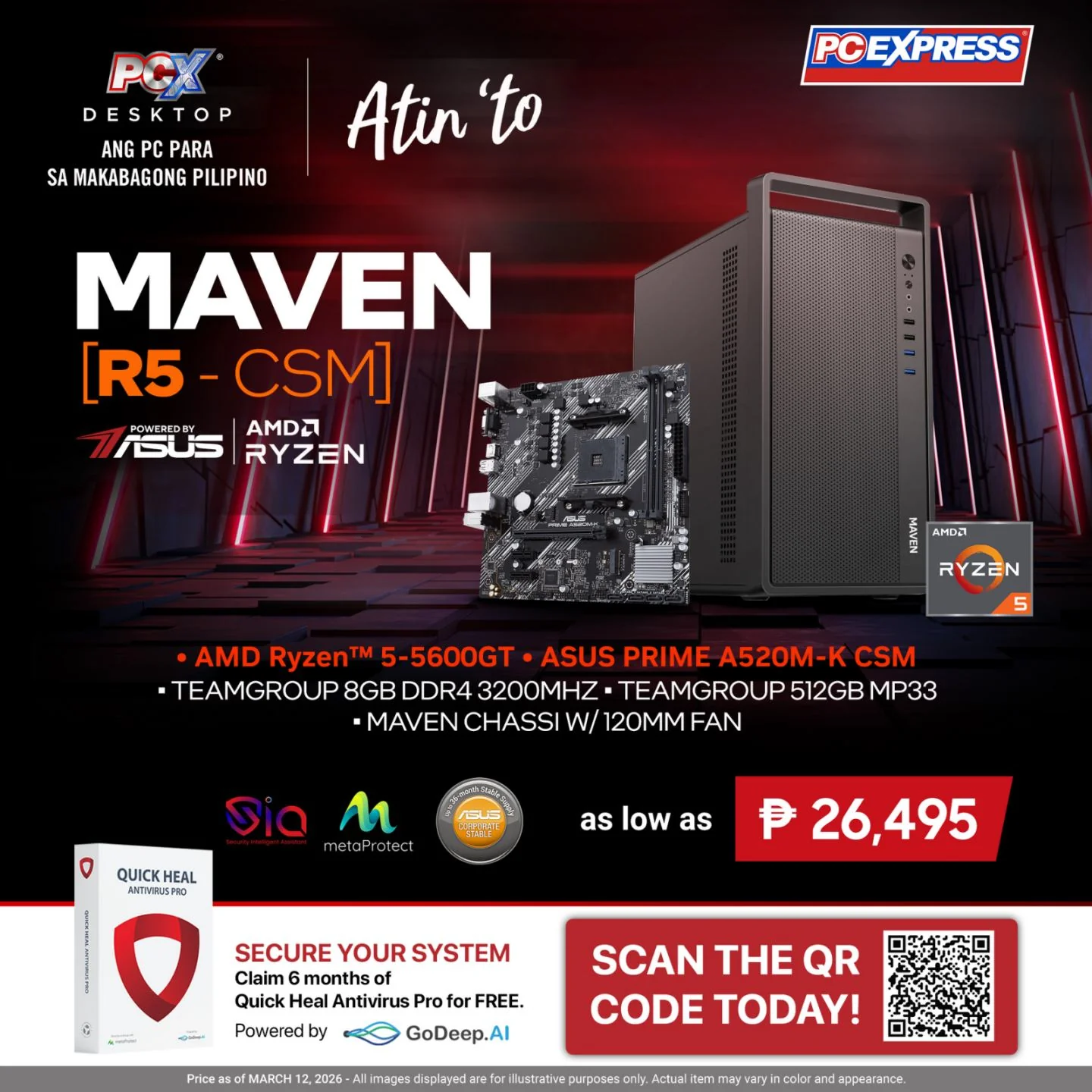 PCX LFH MAVEN (R5-CSM) Desktop - Powered By ASUS