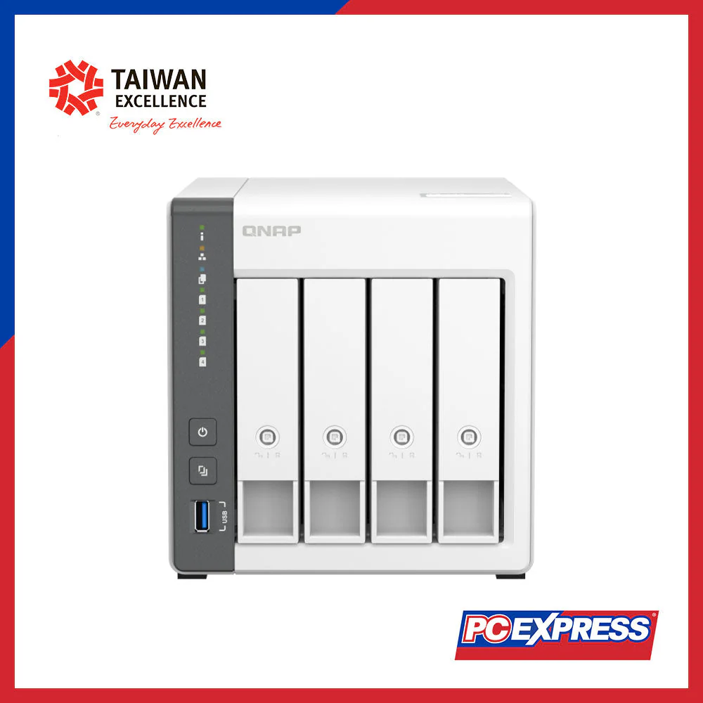 QNAP TS-433-4G 4-BAY Tower NAS Server - Image 3