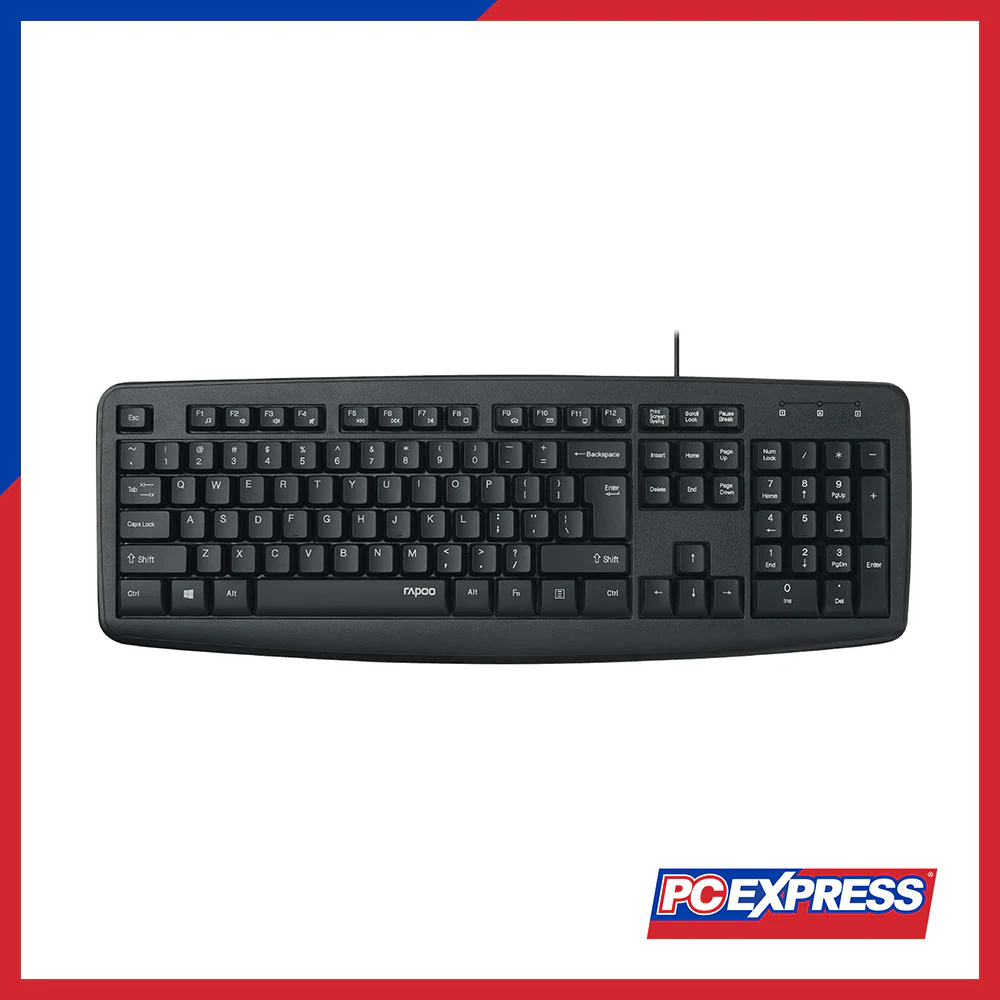 RAPOO NK2600 USB WIRED Keyboard (Black)