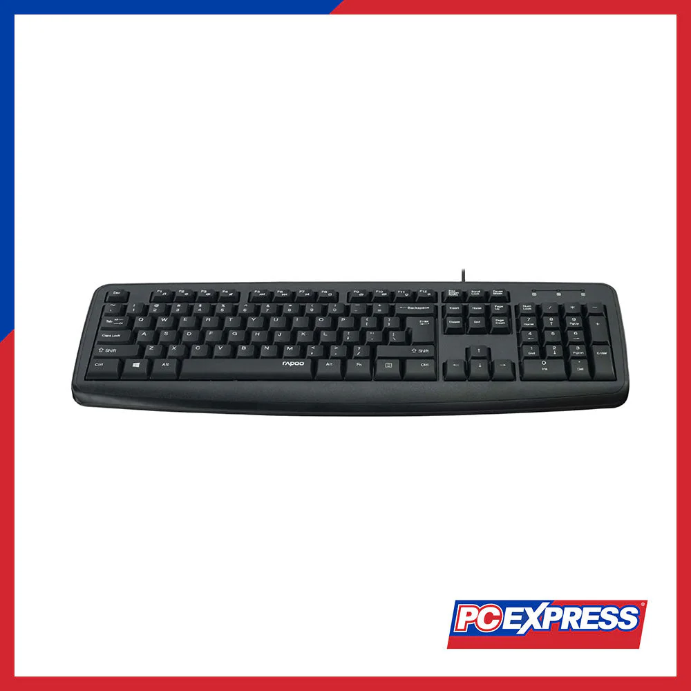 RAPOO NK2600 USB WIRED Keyboard (Black) - Image 3
