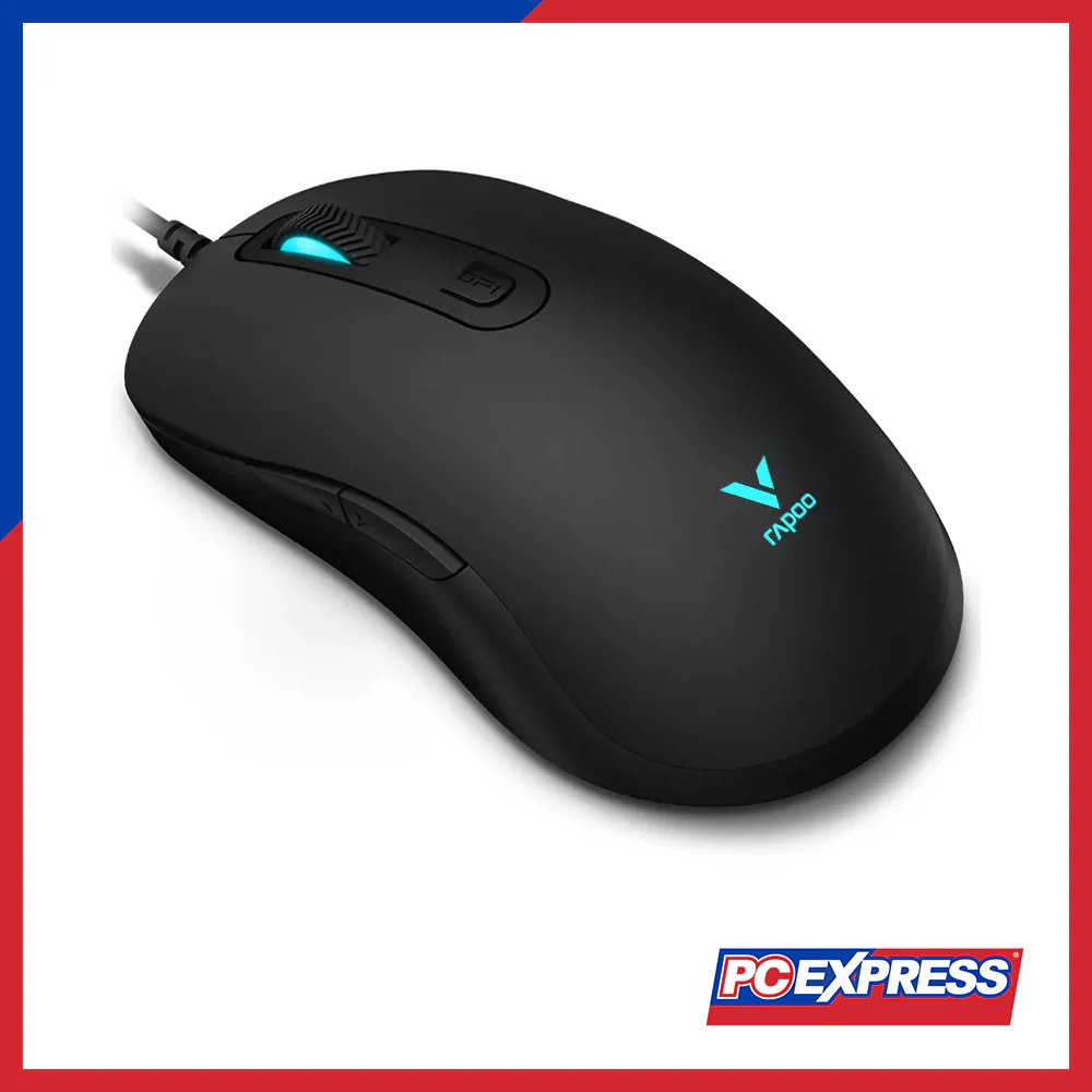 RAPOO V16RGB USB Cable Wired Gaming Optical Mouse - Black - Image 4