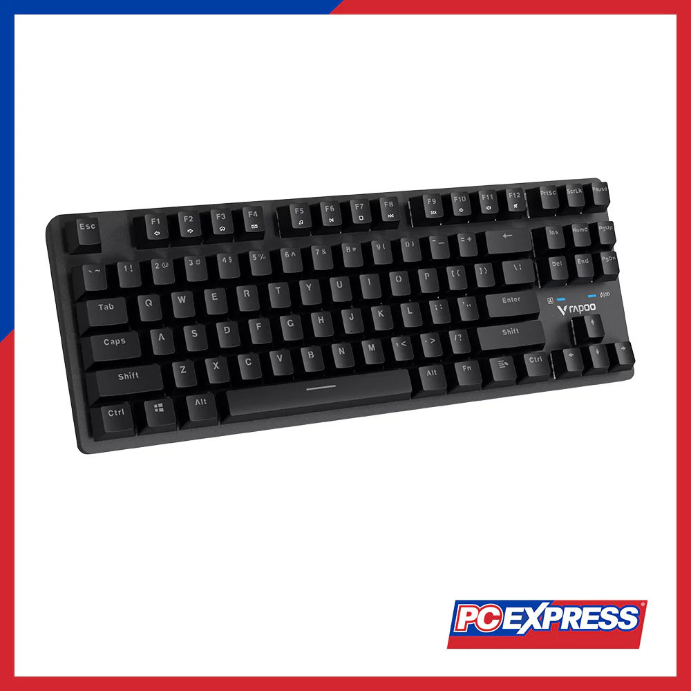 RAPOO V500 PRO-87 TKL Mechanical Wired Gaming Keyboard - Black - Image 4